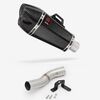 Lextek Carbon Fibre XP13C 210mm Exhaust with Low Level Link Pipe for Ducati Scrambler 1100 (18-20)