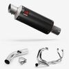 Lextek Carbon Fibre GP8C 240mm Exhaust System for Honda VFR800 X Crossrunner (11-14)