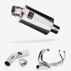 Lextek Polished Stainless Steel OP4 200mm Exhaust System for Honda VFR800 X Crossrunner (11-14)