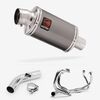 Lextek Smoked Stainless Steel OP15 200mm Exhaust System for Honda VFR800 X Crossrunner (11-14)