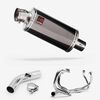 Lextek Smoked Stainless Steel OP16 250mm Exhaust System for Honda VFR800 X Crossrunner (11-14)