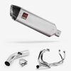 Lextek Matt Stainless Steel VP1 300mm Exhaust System for Honda VFR800 X Crossrunner (11-14)