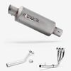 Lextek Stainless Steel GP1 Matt GP Stubby Exhaust System 240mm for Triumph Tiger 1050 Sport (13-20)