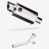 Lextek Stainless Steel YP4 Stubby Exhaust 200mm with Link Pipe for Triumph Tiger 1050 Sport (13-20)