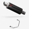 Lextek Carbon Fibre GP8C GP Stubby Exhaust System 240mm for Lexmoto Isca