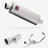 Lextek Matt Stainless Steel OP1 350mm Exhaust System for KTM 1290 Super Adventure (17-20)