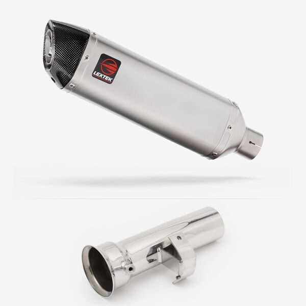 Lextek Matt Stainless Steel VP1 300mm Exhaust with Link Pipe for KTM 1290 Super Adventure (17-20)