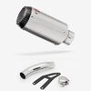 Lextek Stainless Steel CP1 Matt Carbon Tip Exhaust 150mm Low Level with Link Pipe
