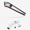 Lextek Stainless Steel MP4 Megaphone Exhaust 300mm with Link Pipe