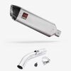 Lextek Matt Stainless Steel VP1 300mm Exhaust with Link Pipe for Honda VFR800X Crossrunner (11-14)