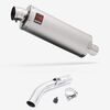 Lextek Matt Stainless Steel OP1 350mm Exhaust with Link Pipe for Honda VFR800X Crossrunner (11-14)