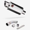 Lextek Stainless Steel YP4 Stubby Exhaust 200mm Exhaust with Link Pipe