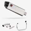 Lextek Brushed Stainless Steel RP2 300mm Exhaust System for Benelli TNT 125/135 (17-24)