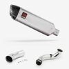 Lextek Matt Stainless Steel VP1 300mm Exhaust with Link Pipe for KTM 790 Duke (18-21)