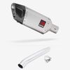 Lextek Matt Stainless Steel SP5 200mm Exhaust with Link Pipe for Suzuki GSXR 1000 (01-06)
