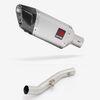 Lextek Matt Stainless Steel SP5 200mm Exhaust with High Level Link Pipe for Yamaha YZF R6 (17-22)