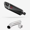 Lextek Carbon Fibre SP9C Gloss Exhaust 300mm with Link Pipe for Honda VFR400 NC21 (85-88)
