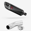 Lextek Carbon Fibre SP9C Gloss Exhaust 300mm with Link Pipe for Suzuki GSR750 (11-16)