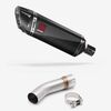 Lextek Carbon Fibre SP9C 300mm Exhaust with Link Pipe for Suzuki SV650 (03-15)