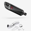 Lextek Carbon Fibre SP9C Gloss Exhaust 300mm Low Level with Link Pipe