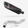 Lextek Carbon Fibre SP9C 300mm Exhaust with Link Pipe for Triumph Tiger 1050 (07-12)