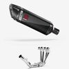 Lextek Carbon Fibre SP9C Gloss Exhaust System 300mm for Yamaha YZF R6 (06-16)
