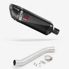 Lextek Carbon Fibre SP9C Gloss Exhaust 300mm with Link Pipes