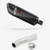 Lextek Carbon Fibre SP9C Gloss Exhaust 300mm with Link Pipe for Yamaha XJR 1300 (07-16)