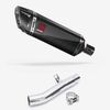 Lextek Carbon Fibre SP9C 300mm Exhaust with Link Pipe for Honda CBF 600 (04-07)