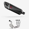 Lextek Carbon Fibre SP9C Gloss Exhaust System 300mm High Level for Yamaha MT-09 (13-20)