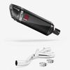 Lextek Carbon Fibre SP9C Gloss Exhaust 300mm with Link Pipe for Yamaha MT-10 (16-)