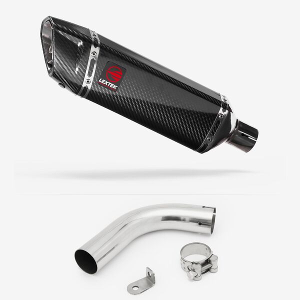 Lextek Carbon Fibre SP9C 300mm Exhaust with Link Pipe for Honda CB1000R (08-17)