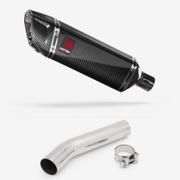 Lextek Carbon Fibre SP9C 300mm Exhaust with Link Pipe for Honda CB1300 (03-14)