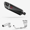 Lextek SP9C Gloss Carbon Fibre Exhaust System 300mm for Suzuki GSXR 600/750 (11>)