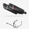 Lextek Carbon Fibre SP9C 300mm Exhaust System for SUZUKI SV1000 (03-07)