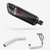Lextek Carbon Fibre SP9C Gloss Exhaust System 300mm for Triumph Tiger 800 (10-21)