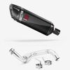 Lextek SP9C Gloss Carbon Fibre Exhaust System 300mm for BMW G310 R / GS (16-20)