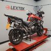 Lextek Carbon Fibre SP9C 300mm Exhaust with Link Pipe for Triumph Explorer 1200 (12-18)