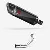 Lextek Carbon Fibre SP9C Gloss Exhaust System 300mm for Lexmoto Milano 125