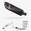 Lextek Carbon Fibre SP9C 300mm Exhaust with Link Pipe for Yamaha FZ1 (06-15)