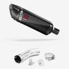 Lextek Carbon Fibre SP9C Gloss Exhaust 300mm with Link Pipe for Suzuki GSX-S 1000 (15-20)