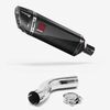 Lextek Carbon Fibre SP9C Gloss Exhaust 300mm with Link Pipe for Triumph Sprint ST 995i (98-04)