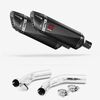 Lextek Carbon Fibre SP9C 300mm Exhaust with Link Pipes for Honda CBF1000 (06-10)