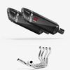 Lextek Carbon Fibre SP9C Gloss Exhaust System 300mm for Honda CBR1100XX Blackbird (97-08)