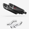 Lextek Carbon Fibre SP9C 300mm Exhaust with Link Pipes for Kawasaki Z1000SX With Luggage (14-19)