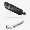 Lextek Carbon Fibre SP9C 300mm Exhaust with Link Pipe for Yamaha Tenere 700 (19-23)