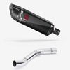 Lextek Carbon Fibre SP9C 300mm Exhaust with Link Pipe for Kawasaki Z800 (13-16)