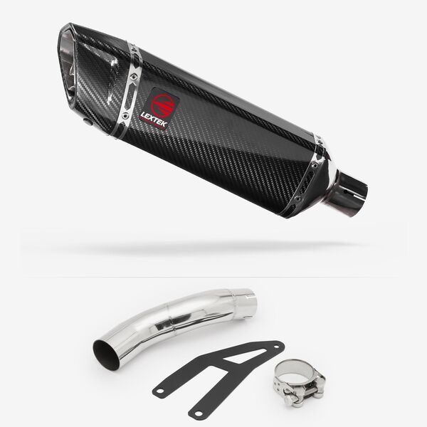Lextek Carbon Fibre SP9C 300mm Exhaust with Low Level Link Pipe