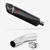 Lextek Carbon Fibre SP7C 400mm Exhaust with Link Pipe for Suzuki GSR750 (11-16)