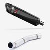 Lextek Carbon Fibre SP7C Gloss Exhaust 400mm with Link Pipe for Kawasaki Z750 (07-12)
